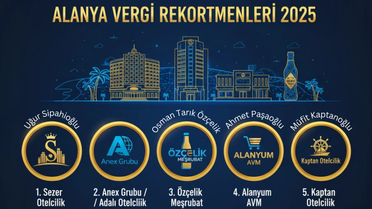 Bakın Kimler Zirvede! Alanya’nın Vergi Şampiyonları Açıklandı
