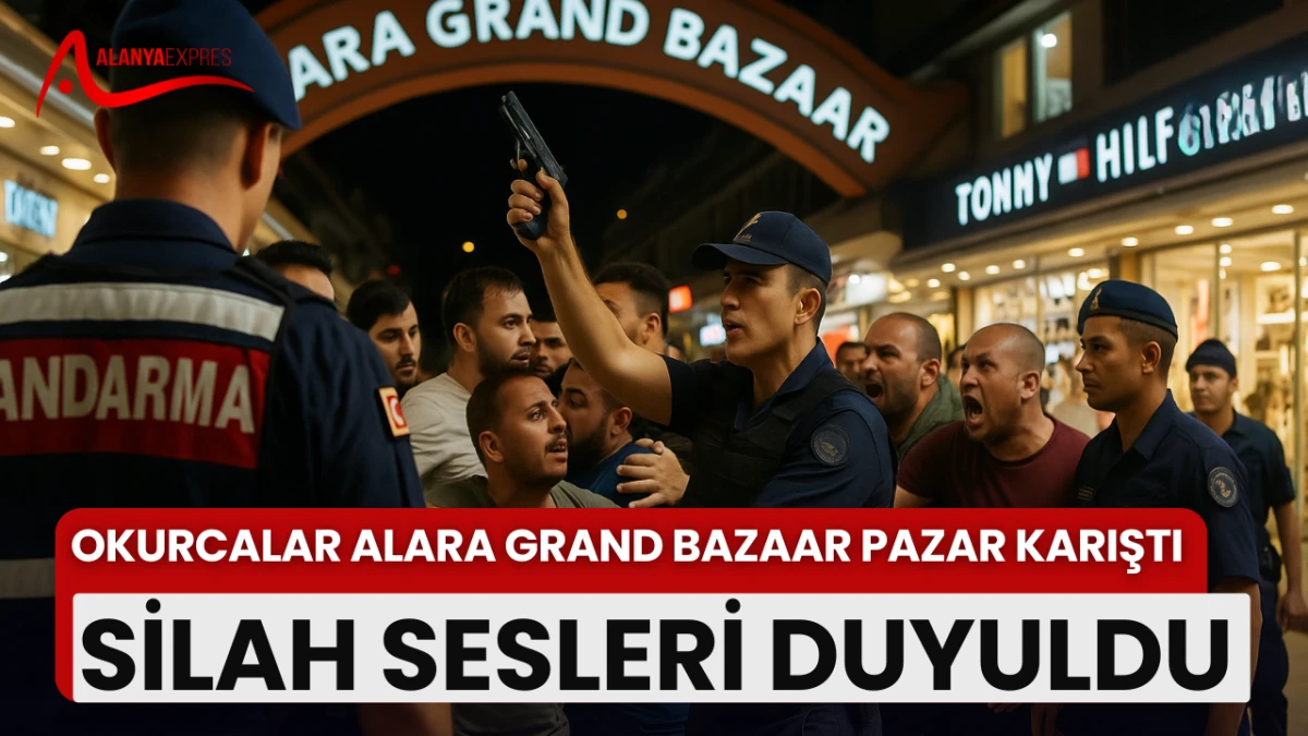 Pazar karıştı, jandarma yetişti: Silah sesleri duyuldu.