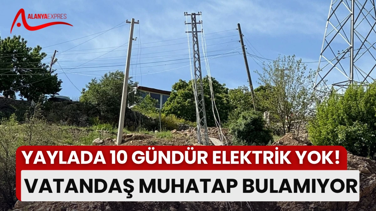 YAYLADA 10 GÜNDÜR ELEKTRİK YOK! 