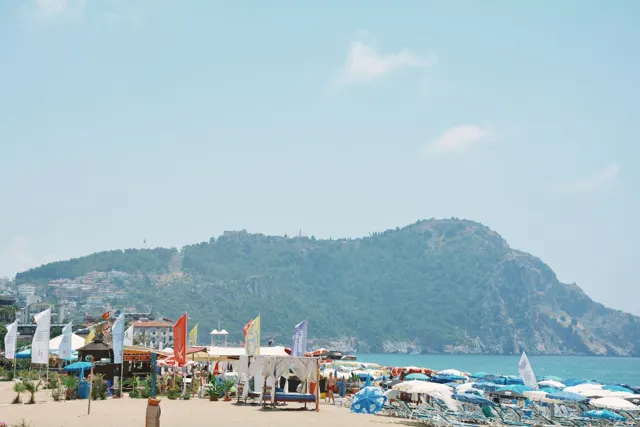 Alanya sahilinden görünüm